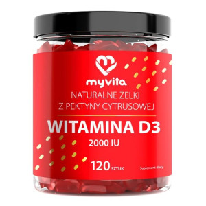 MYVITA Żelki Naturalne D3 2000 iu 120 szt.