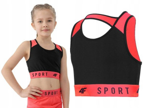 Top Dziewczęcy 4f Crop Top Sportowy 158/164