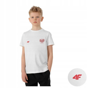 Koszulka Kibica Dziecięca 4f T-shirt Bawełna 152