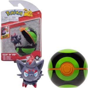 POKEMON Clip'N'Go Figurka Zorua + Dusk Ball