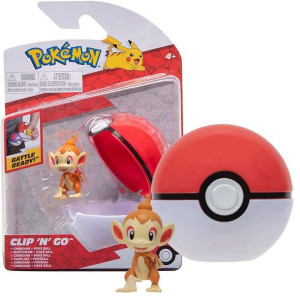 POKEMON Clip'N'Go Figurka Chimchar + Poke Ball