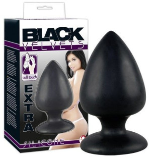 Korek analny silikonowy 14 cm Black Velvets