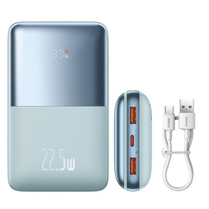 Powerbank Baseus Bipow Pro 20000mAh 22.5W niebieski USB Typu A USB Typu C