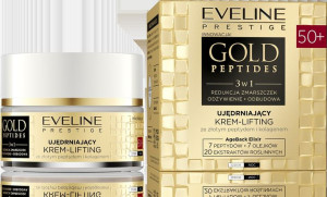 EVELINE Gold Peptides 3w1 Ujędrniający Krem-Lifting 50+ na dzień i noc 50ml
