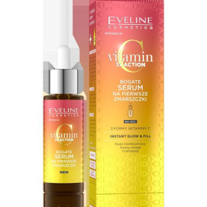 EVELINE Vitamin C 3xAction Bogate Serum na pierwsze zmarszczki na noc 30ml