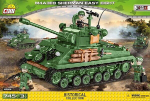 COBI 2533 M4A3E8 Sherman Easy Eight WW2 Czołg