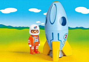 PLAYMOBIL 70186 Astronauta z rakietą 1 2 3