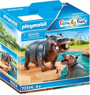PLAYMOBIL 70354 Hipopotamy Family Fun Zoo Nowość