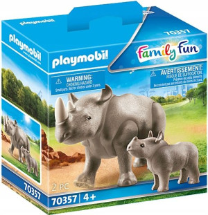 PLAYMOBIL 70357 Nosorożce Family Fun Zoo Nowość