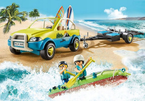 PLAYMOBIL 70436 Auto z przyczepką na kanu Family