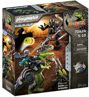 PLAYMOBIL 70624 T-Rex: Walka gigantów Dinos