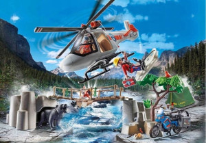 PLAYMOBIL 70663 Misja śmigłowca w kanionie Rescue