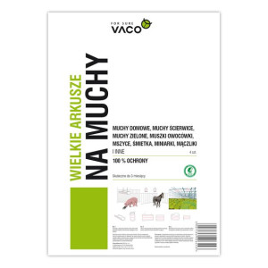 ECO Lep na muchy DUŻY (60cm x 30cm) 4 szt.