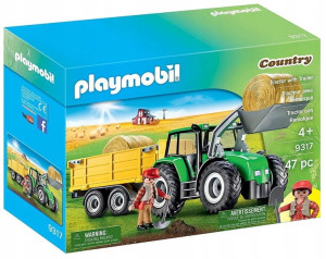 PLAYMOBIL 9317 Traktor z przyczepą Country