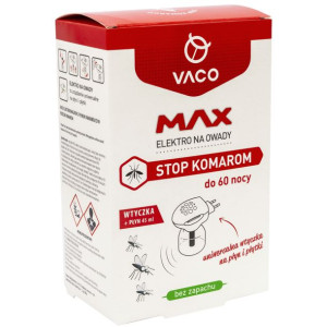 VACO Elektro MAX + płyn na komary (60 nocy) - 45 ml