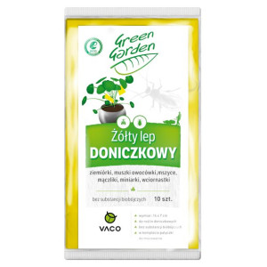 VACO GREEN GARDEN Żółty lep doniczkowy (14cm x 7cm) - 10 szt.