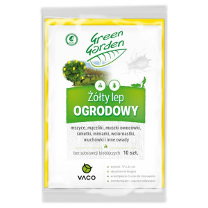 VACO GREEN GARDEN Żółty lep ogrodowy (24cm x 17cm) - 10 szt.