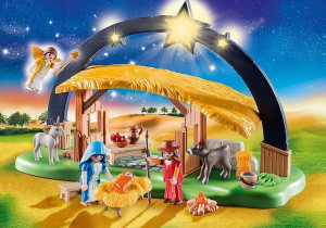 PLAYMOBIL 9494 Stajenka z oświetleniem Christmas