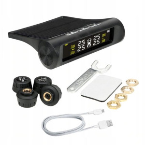 4x Czujniki Ciśnienia Opon W Kołach Tpms Solar Lcd