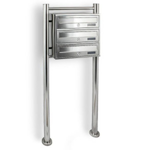 Skrzynka Pocztowa Lokatorska 3 Metallic Stal Nierdzewna