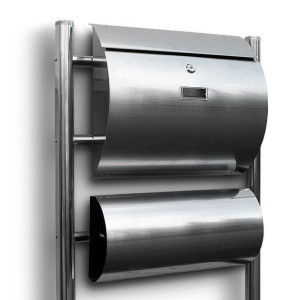 Skrzynka Pocztowa Na Listy Ze Stojakami Stal Inox