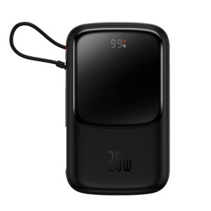 Powerbank Baseus Qpow 10000mAh wbudowany kabel Lightning 20W Quick Charge