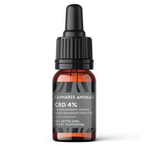 Olej cbd Cannabis Animals 4% 10ml
