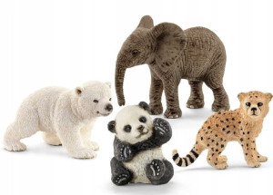 Schleich 14794 Zestaw Młode Zwierząt Z Puszczy