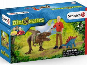 Schleich 41465 Atak Tyrannosaurusa Rexa Dinozaury