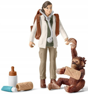 Schleich 42353 Weterynarz w pracy Orangutan Wild