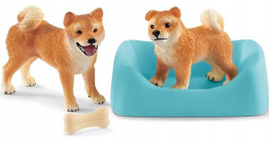 Schleich 42479 Shiba Inu Mama i Szczenię Farm
