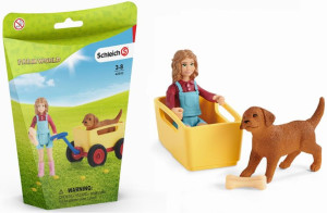 Schleich 42543 Wózek dla Psów Wycieczka z wózkiem