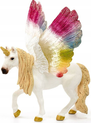 Schleich70576 Skrzydlaty jednorożec tęczowy Bayala