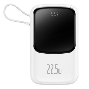 Powerbank Baseus Qpow  10000mAh wbudowany kabel USB Typu C 22.5W QC
