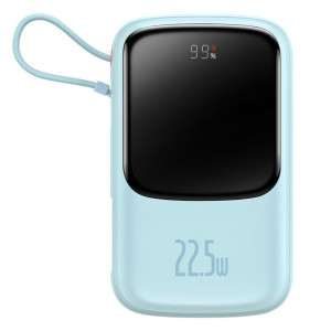 Powerbank Baseus Qpow 10000mAh wbudowany kabel USB Typu C 22.5W Quick Charg