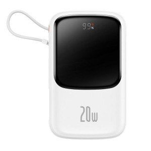 Baseus Qpow powerbank z szybkim ładowaniem 10000mAh 20W QC/PD/SCP/FCP biały