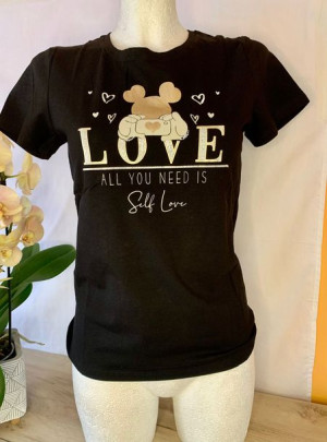 Bluzka LOVE - czarna L/XL