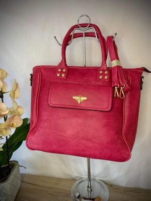 Torebka Shopper Motyl Różowy