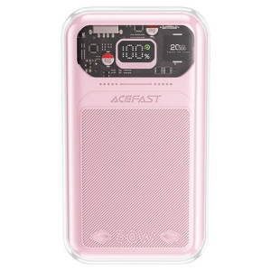 Acefast powerbank 20000mAh Sparkling Series szybkie ładowanie 30W różowy