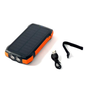 Choetech powerbank solarny 20000mAh PD 20W / QC 18W / Qi 10W pomarańczowy