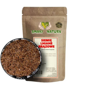 SIEMIĘ LNIANE BRĄZOWE PREMIUM 1000g ziarna lnu 1kg