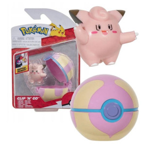 POKEMON Figurka CLEFAIRY Heal Ball ClipNgo S13 JAZWARES
