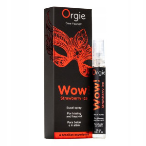 Spray do seksu oralnego. Unisex. Truskawkowy