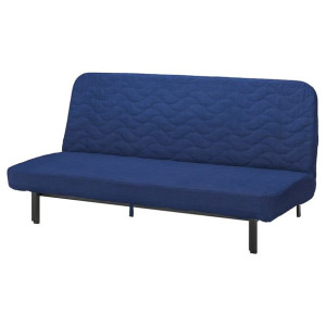 IKEA NYHAMN Rozkładana sofa 3-osobowa lateksowy/Skiftebo niebieski