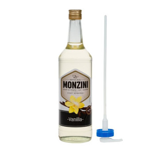 Monzini Syrop do kawy o smaku wanili 1L z pompką