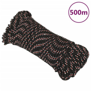 Linka żeglarska, czarna, 3 mm, 500 m, polipropylen