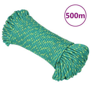 Linka żeglarska, zielona, 3 mm, 500 m, polipropylen