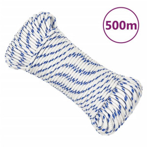 Linka żeglarska, biała, 4 mm, 500 m, polipropylen