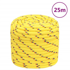 Linka żeglarska, żółta, 18 mm, 25 m, polipropylen