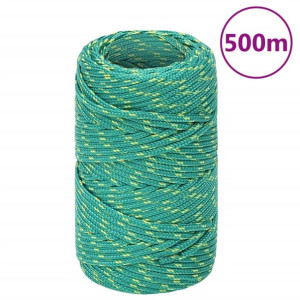 Linka żeglarska, zielona, 2 mm, 500 m, polipropylen